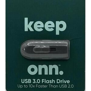 onn. USB 3.0 Flash Drive 128GB - High-Speed Data Storage